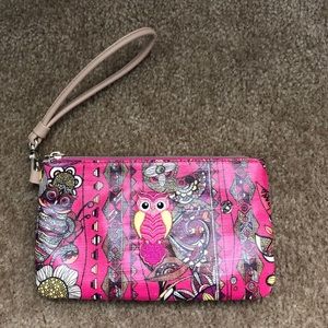 Cute owl Wristlet